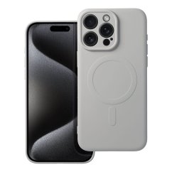 Kryt Silicone Mag Cover Case s MagSafe iPhone 15 Pro Max Titanium
