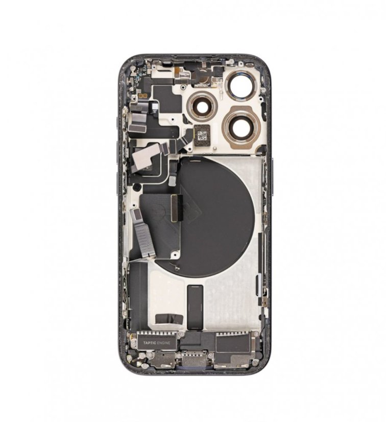 Apple iPhone 14 Pro - Zadný housing s predinštalovanými dielmi (Silver)