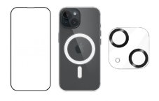 3PACK - Hydrogel + Crystal Air kryt s MagSafe + ochranné sklíčko kamery pre iPhone 15 Plus 3PACK - Hydrogel + Crystal Air kryt s MagSafe + ochranné sklíčko kamery pre iPhone 15 Plus