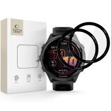 Védőüveg Hydbrid Glass Tech-Protect Glass Flex+ 2 darab Garmin Forerunner 970 / 570 (47 mm) Black