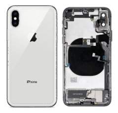 Apple iPhone X - Zadný housing s predinštalovanými dielmi (White)