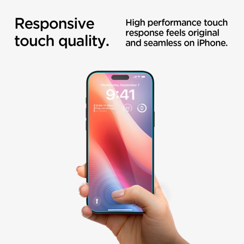 2ks v balení, set ochranných skiel Spigen Glas.Tr ”Ez Fit” 2-Pack iPhone 15 / 16 Privacy