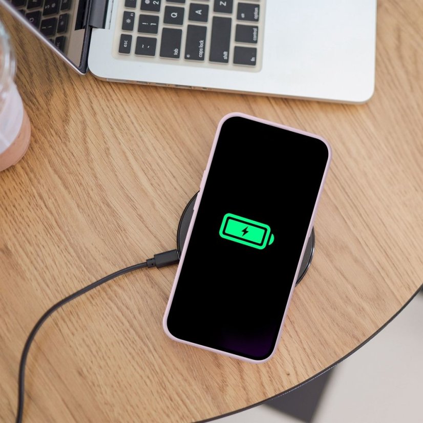 Kryt Case iPhone 16E Silicone Mag Cover s MagSafe Pink