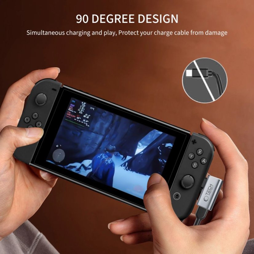 Tech-Protect Ultraboost Aa01 C-típusú Grey szögelő adapter