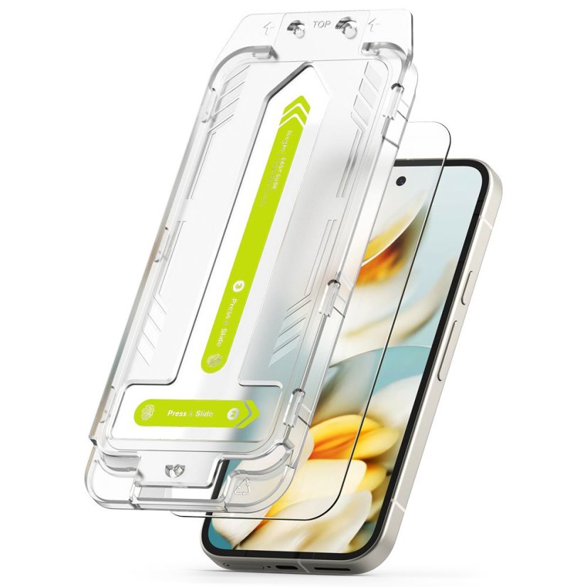 2ks v balení, set ochranných skiel Ringke Easy Slide 2-Pack Google Pixel 9A Clear