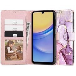 Kryt Tech-Protect Wallet Samsung Galaxy A15 4G / 5G Marble
