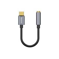 Baseus CATL54-0G kábelová Redukce z USB-C na 3,5mm Audio Jack L54 (female) Deep Grey Baseus CATL54-0G kábelová Redukce z USB-C na 3,5mm Audio Jack L54 (female) Deep Grey