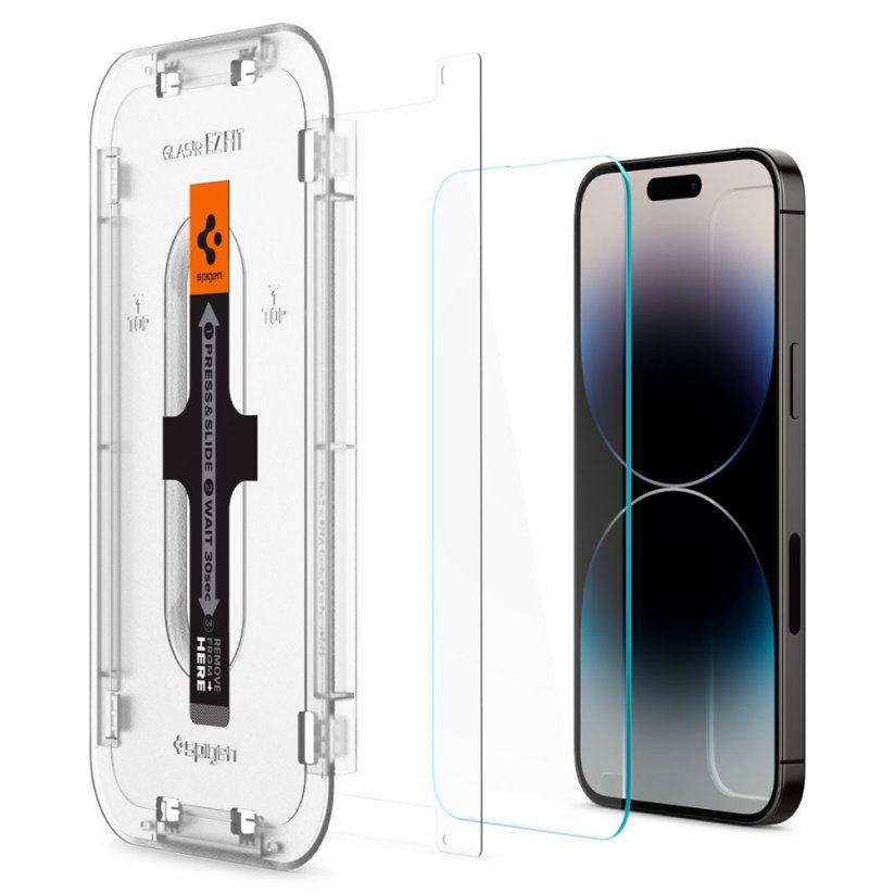 Ochranné tvrdené sklo Spigen Glas.Tr ”Ez Fit” 2-Pack iPhone 14 Pro Clear