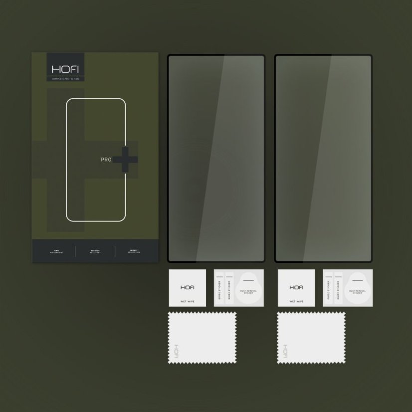 2 darabos csomag, edzett védőüvegek Hofi Glass Pro+ 2-Pack Samsung Galaxy S24 Ultra Black