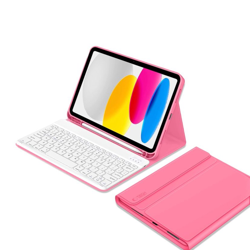 Kryt Tech-Protect SC Pen + Keyboard iPad 10.9” 10 / 2022 / 11” 11 / 2025 Magenta