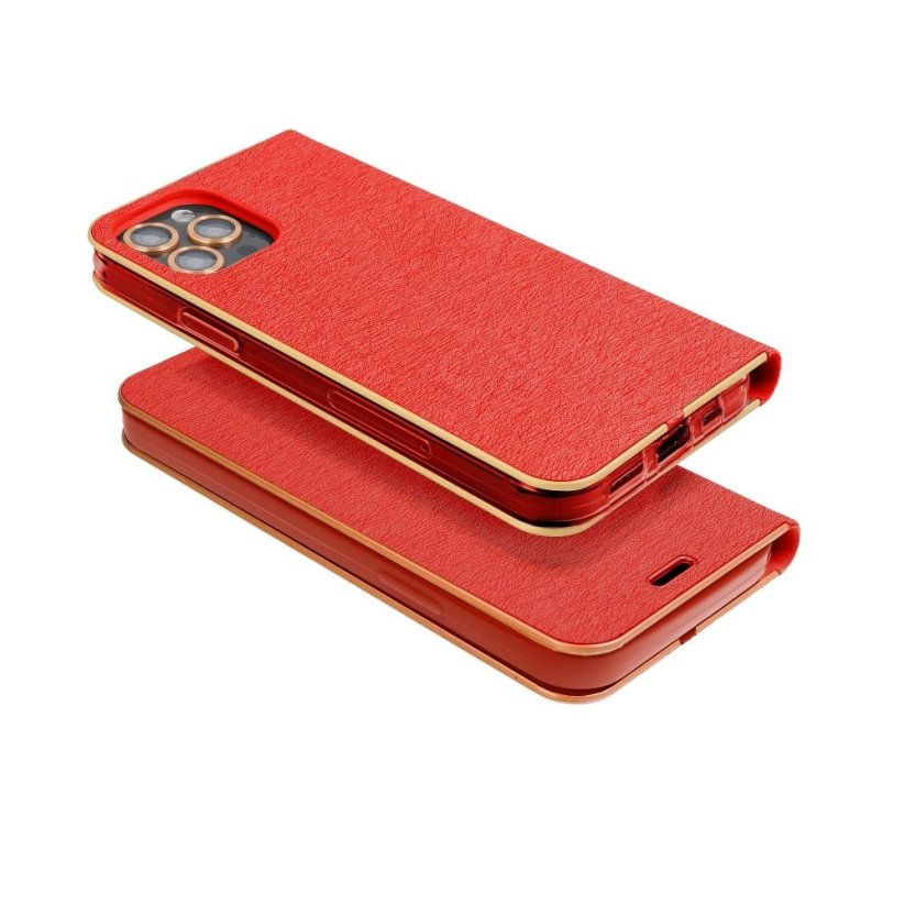 Kryt Luna Book Gold iPhone 13 Pro Max Red