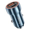 Nabíjačka auta Car Charger Hoco USB A + USB C Pd Qc3.0 3A 20W Z46A Sapphire Blue