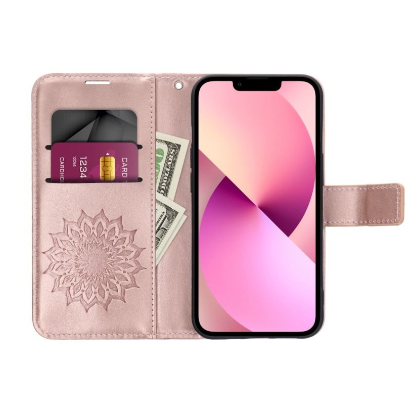 Kryt Mezzo Book Case Samsung Galaxy A34 5G Mandala Rose Gold