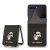 Karl Lagerfeld PU Saffiano Karl and Choupette zadní kryt pro Samsung Galaxy Z Flip 7 Black