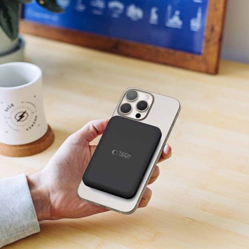 Externá Akkumulátor Tech-Protect Pb10 Lifemag Magsafe Power Bank 5000Mah Black