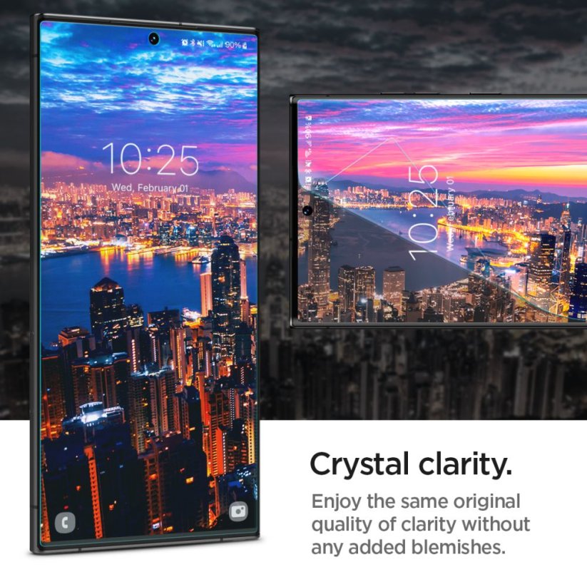 Ochranná fólia Hydrogelova fólia Spigen Neo Flex 2-Pack Samsung Galaxy S23 Ultra Clear
