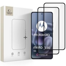 edzett védőüveg Tech-Protect Glass Fit+ 2-Pack Motorola Moto Moto G86 5G / G86 Power 5G Black