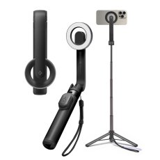 Selfie tyč Spigen S571W Magsafe Bluetooth Selfie Stick Tripod Black