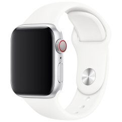 Remienok pre Apple Watch (38/40/41mm) Sport Band, White, veľkosť S/M