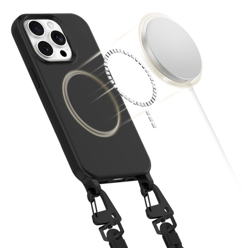 Kryt Tech-Protect Magnecklace Magsafe iPhone 15 Pro Black