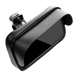 Vodeodolné púzdro Bike Holder Waterproof With Zip And Hood ( 4,8" - 5,5" ) Black