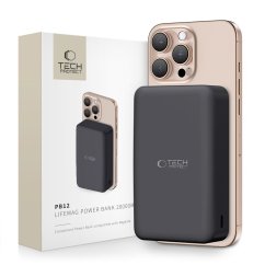 Externá batéria Tech-Protect Pb12 Lifemag Magsafe Power Bank 20000Mah Black