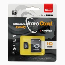 Pamäťová karta Imro Memory Card Microsd 16Gb With Adapter Sd