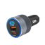 Nabíjačka auta Car Charger Forcell F-Energy Alu 2 X USB C + USB A Qc4.0 Pd Sfc2.0 4,5A 65W Gray