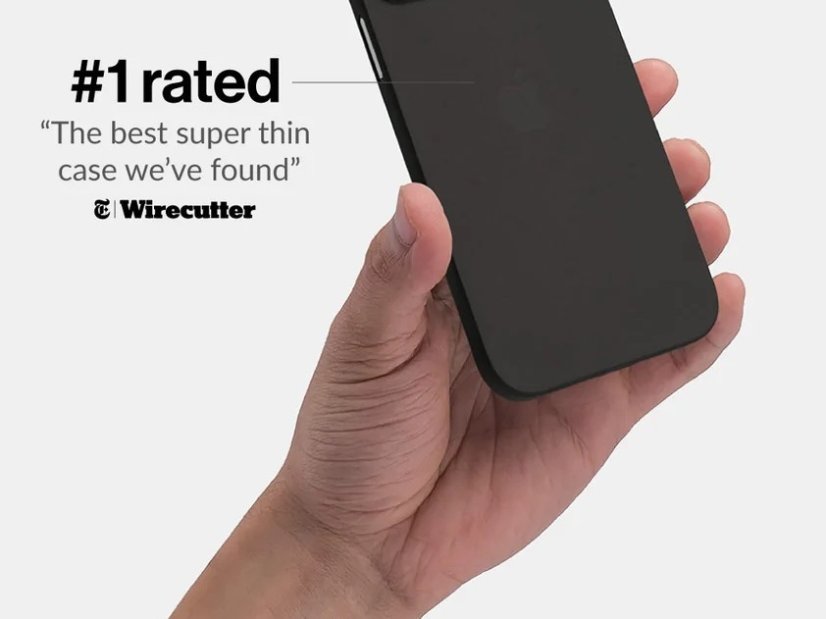 Slim Minimal iPhone 12 mini fekete