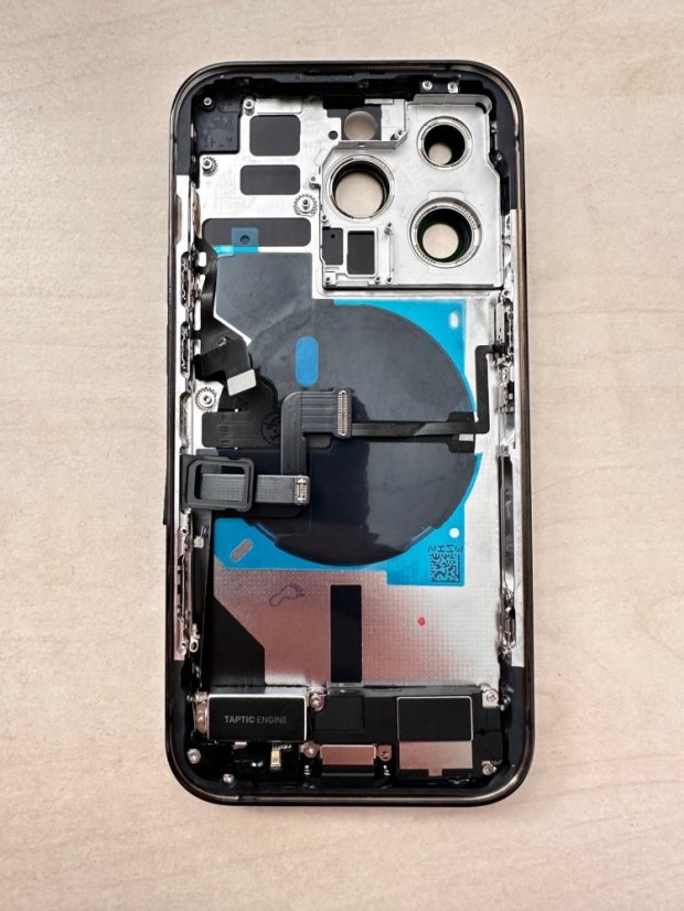 Apple iPhone 14 Pro - Zadný housing s predinštalovanými dielmi (Silver)