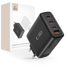 Nabíjačka do siete Tech-Protect Nc100W-Gan 4-Port Network Charger PD100W/QC3.0 Black