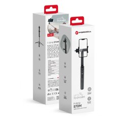 Selfie tyč Forcell F-Grip S70M Selfie Stick With Wireless Remote Control Tripod Black