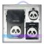 Kryt Nimmy Set 3v1 Phone Bag + Wallet + Gps Cover Big Eyed Pet 2.0 Panda Black