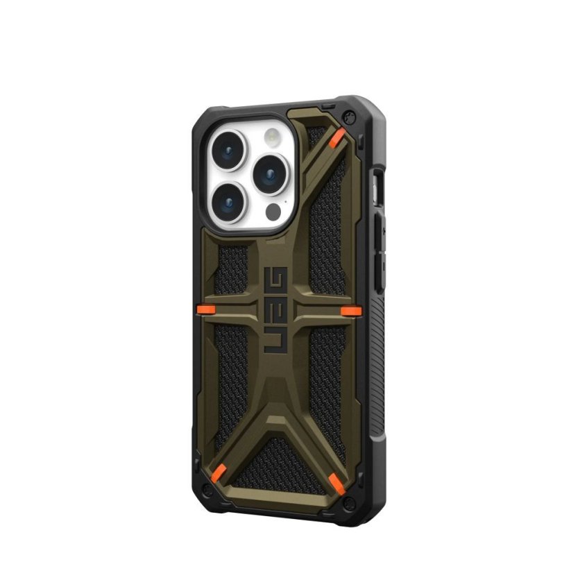 Kryt (Uag) Urban Armor Gear Monarch iPhone 15 Pro Kevlar Element Green