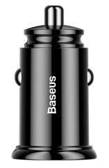 Baseus CCALL-YD01 Circular nabíjačka do auta 2xUSB QC3.0 30W Black