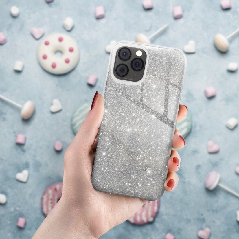 Kryt Forcell SHINING Case  Xiaomi POCO M4 Pro 5G strieborný