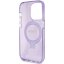 Kryt Original Faceplate Case Guess Guhmp15Lhrsgsu iPhone 15 Pro (s MagSafe / Glitter Script Logo / Ring Stand / Purple)