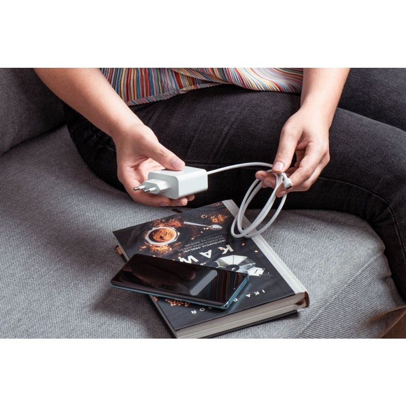 Phone Charger Forcell F-Energy USB C Qc4.0 Pd 3A 45W Tfk-Tc-45Wpd White