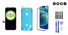 MULTIPACK - OLED kijelző iPhone 13 + ragasztó a kijelző alatt + 3D védőüveg + szerszámkészlet