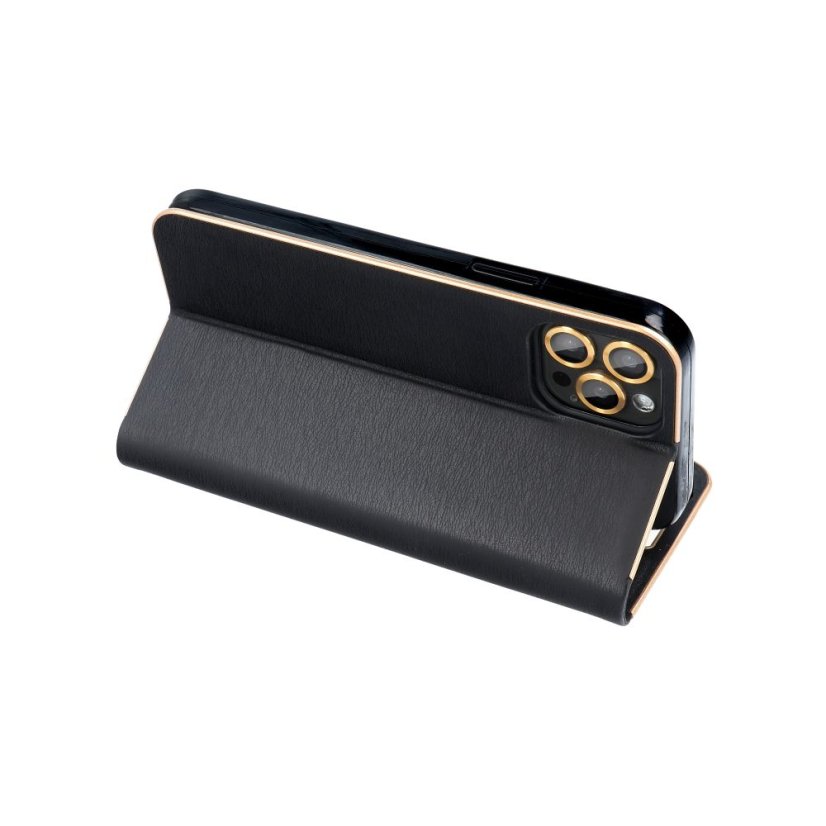 Kryt Luna Book Gold Xiaomi Redmi Note 13 Pro 5G Black