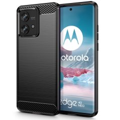 Kryt Tech-Protect TPUcarbon Motorola Edge 40 Neo Black Kryt Tech-Protect TPUcarbon Motorola Edge 40 Neo Black