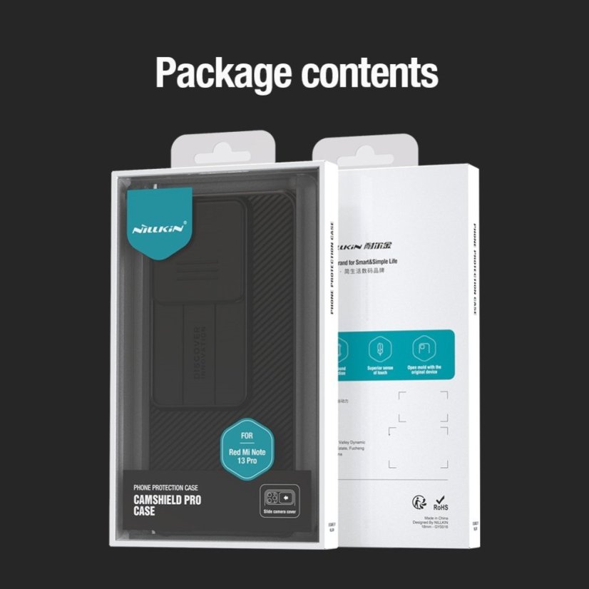Nillkin CamShield PRO zadný kryt pre Xiaomi Redmi Note 13 Pro 5G/ Poco X6 5G Black