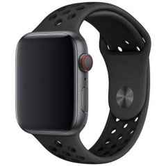Remienok pre Apple Watch (38/40/41mm) Sport, black-black (veľkosť S) Remienok pre Apple Watch (38/40/41mm) Sport, black-black (veľkosť S)