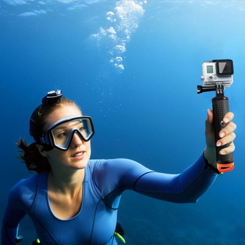 Tech-Protect Ga100 lebegő kézi markolat Gopro / Dji Black