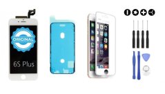 MULTIPACK - ORIGINAL Biely LCD displej iPhone 6S Plus + LCD adhesive (lepka pod displej) + 3D ochranné sklo + sada náradia MULTIPACK - ORIGINAL Biely LCD displej iPhone 6S Plus + LCD adhesive (lepka pod displej) + 3D ochranné sklo + sada náradia