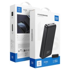 Powerbanka Blue Star Powerbank 20000 mAh 2.1A W2015 Black