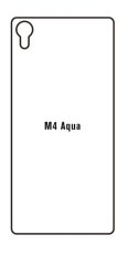 Hidrogél - hátsó védőfólia - Sony Xperia M4 Aqua