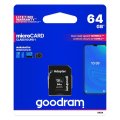 Pamäťová karta Goodram Memory Card Microsd 64Gb 100Mb/S Class 10 Uhs I With Adapter Sd
