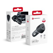 Kryt Nabíjačka auta Car Charger Forcell F-Energy Carbon USB C Qc3.0 Pd 3A 20W Cc50-1C Black