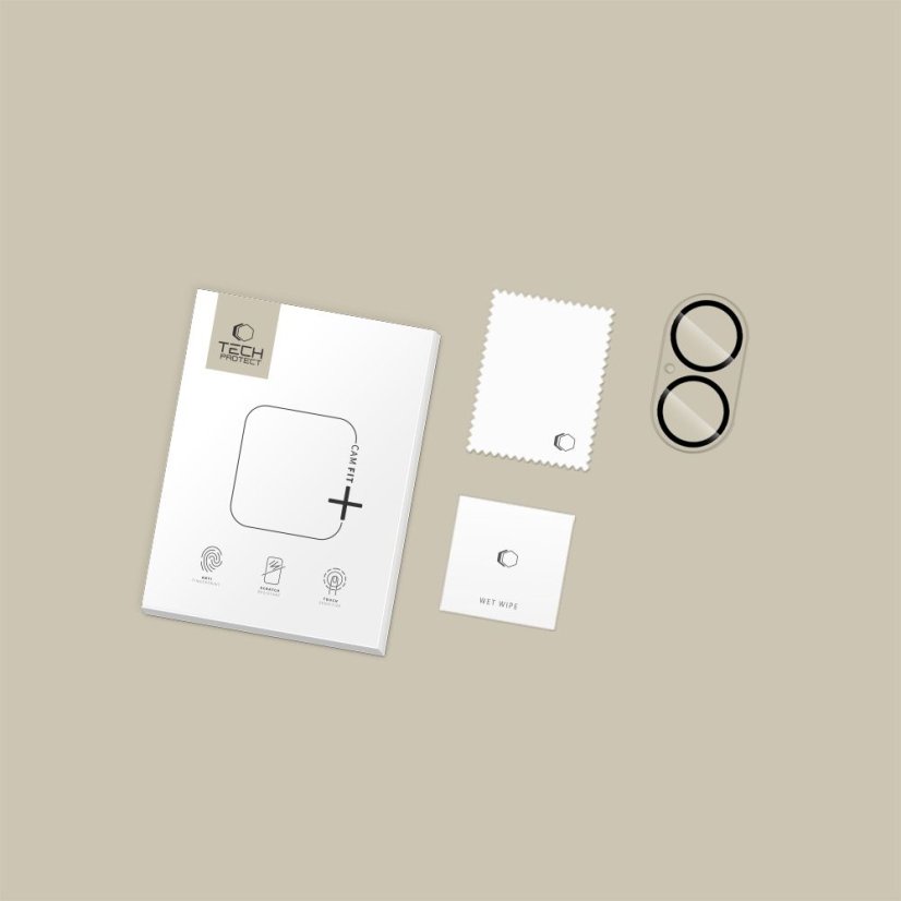 Ochranné sklo zadnej kamery Ochranné sklo zadnej kamery Tech-Protect Cam Fit+ iPhone 17 Clear